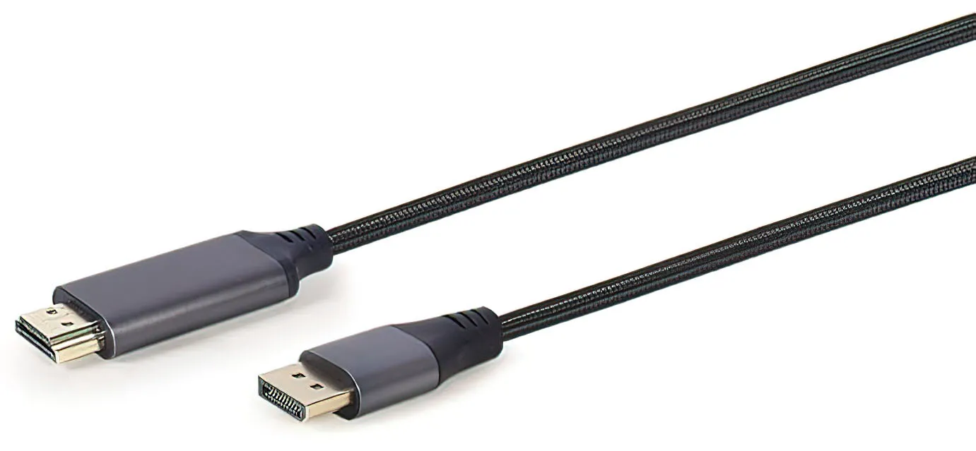 Kabel DisplayPort Gembird CC-DP-HDMI-4K-6 DisplayPort – HDMI 1.8m Czarny