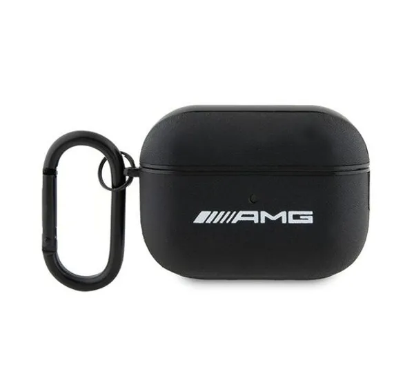 AMG Leather White Logo do Apple AirPods Pro 2 Czarny