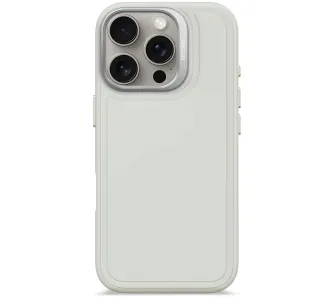 Etui Decoded Silicone Stacks MagSafe do iPhone 16 Pro Jasnoszary