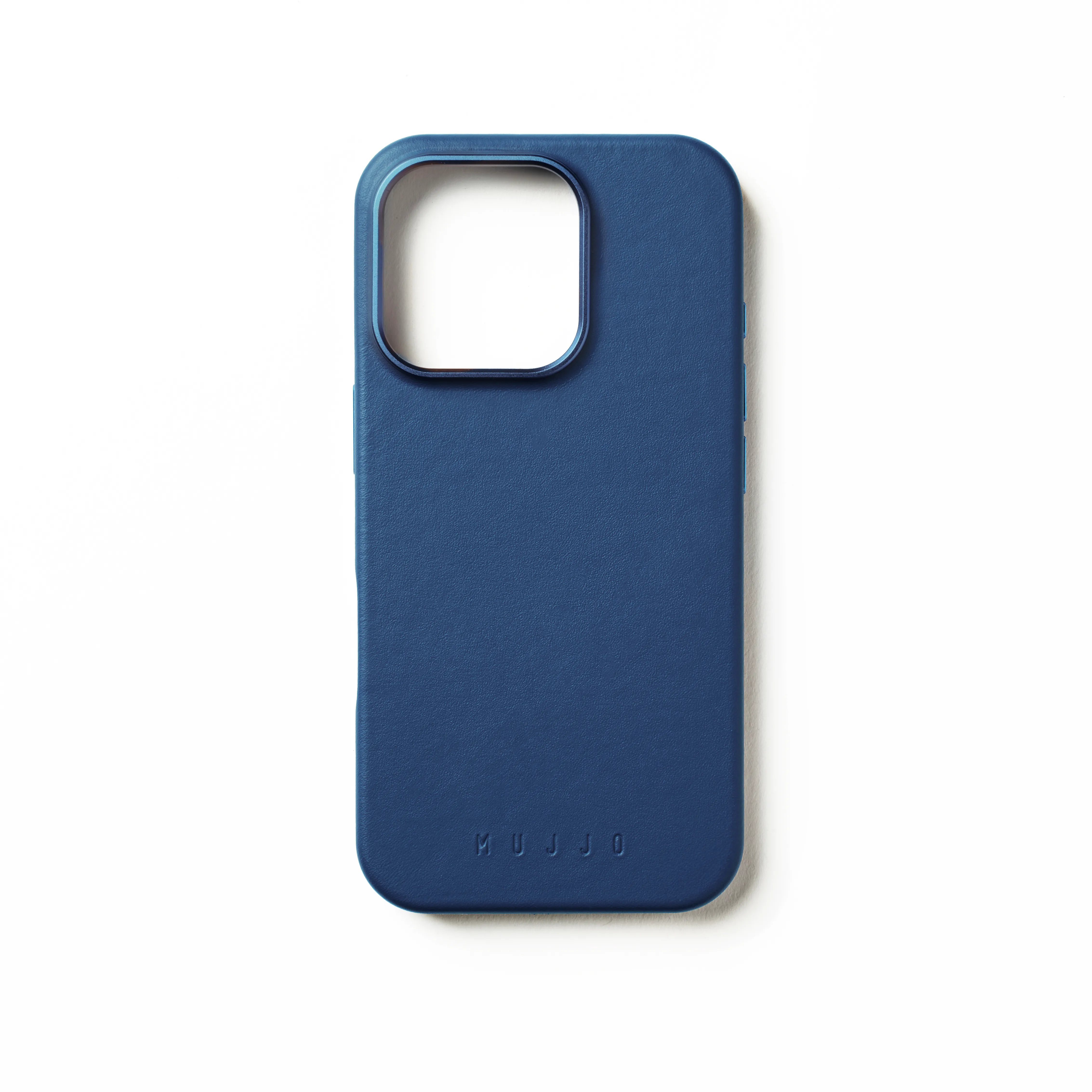 Etui Mujjo Full Leather MagSafe do iPhone 16 Pro Granatowy
