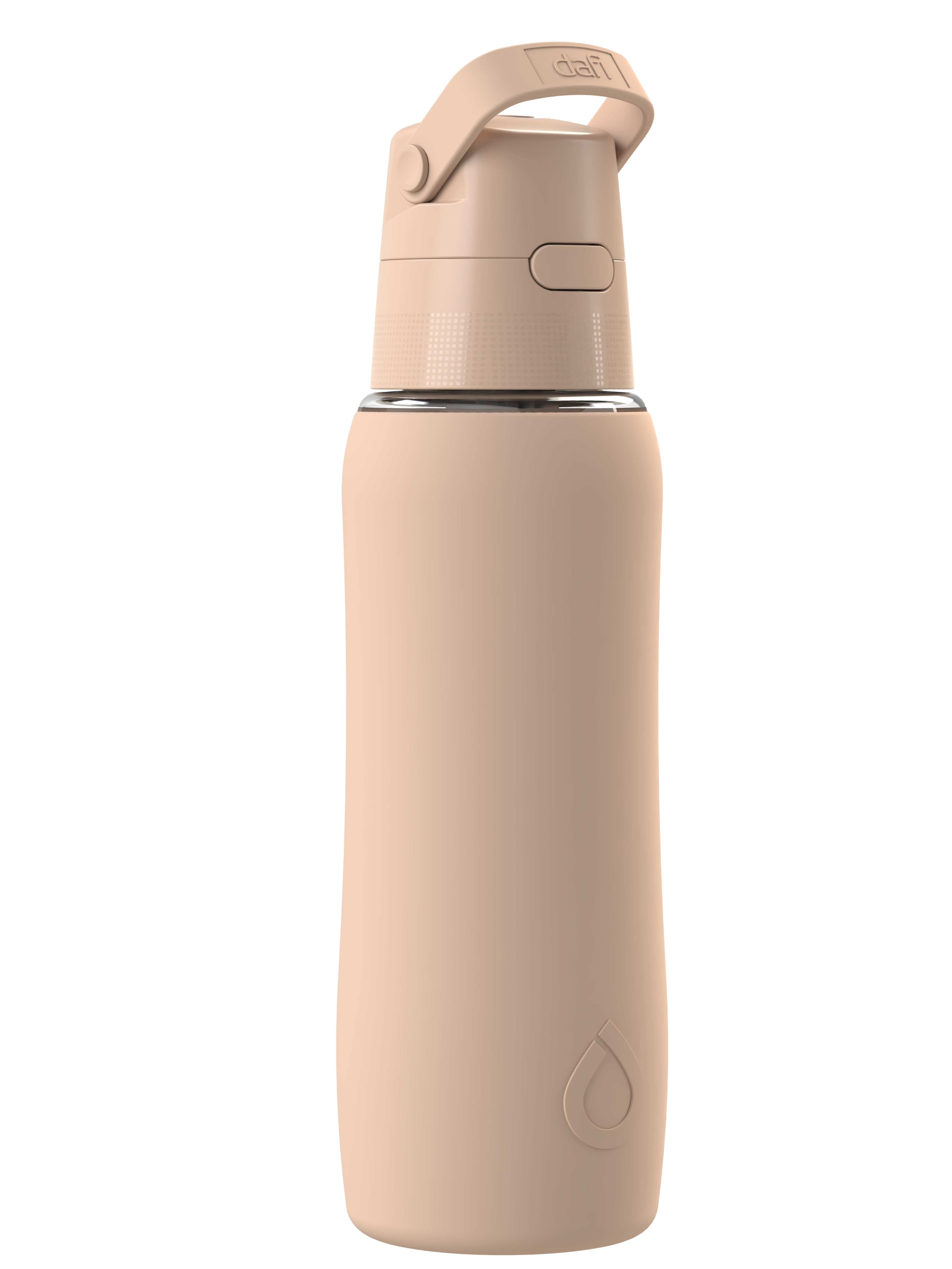 Butelka filtrująca Dafi Solid SiliconeFit 0,7l 1 wkład Cappuccino