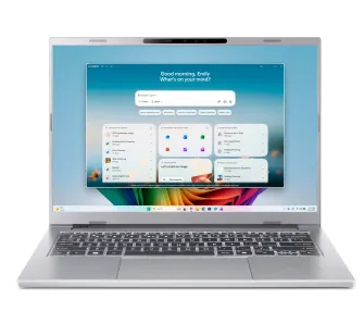 Laptop Acer Aspire 14 AI A14-A71M OLED 14" Ryzen AI 7 445 16GB RAM 512GB Dysk SSD Win11 Srebrny Funkcje AI