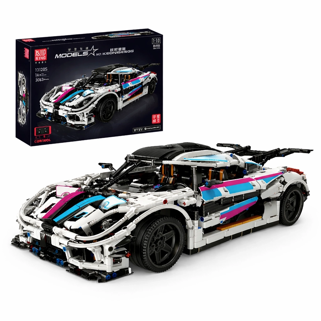 Samochód Mould King MK13120S Regera Hypercar Remote Controlled Klocki plastikowe 3063 elementy