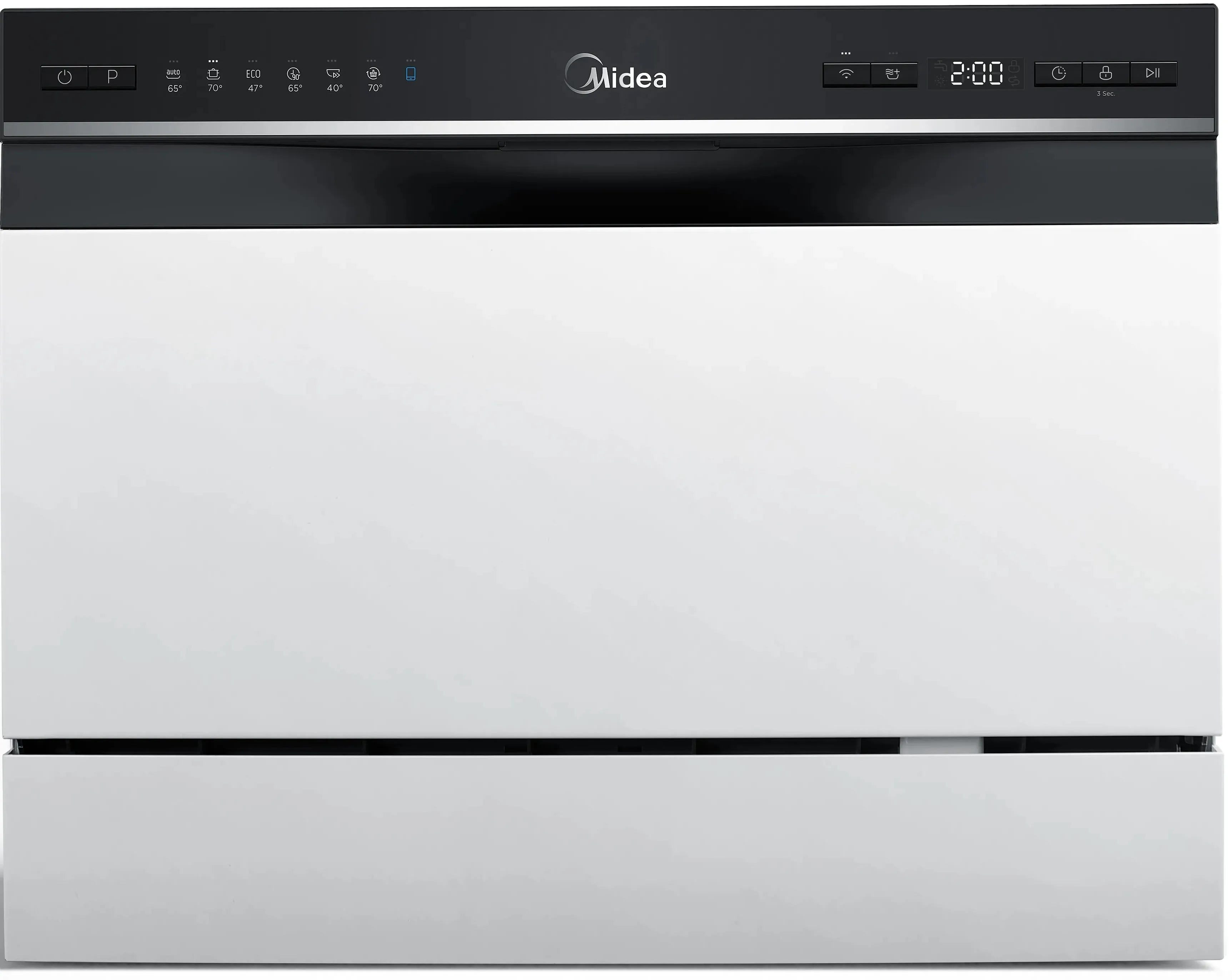 Zmywarka nablatowa Midea MTD55S400W-GR 55cm Automatyczne otwieranie drzwi Koszyk na sztućce