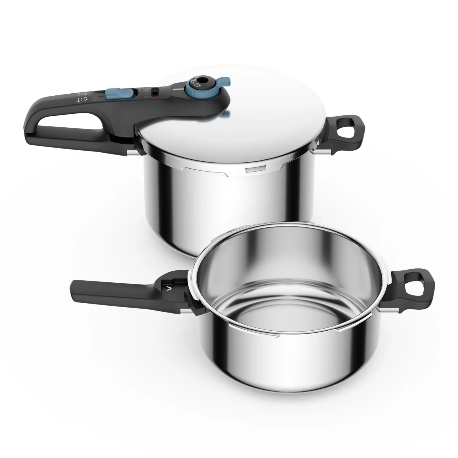 Szybkowar Tefal Secure Trendy P2584301 Indukcja Stal nierdzewna 3 elementy
