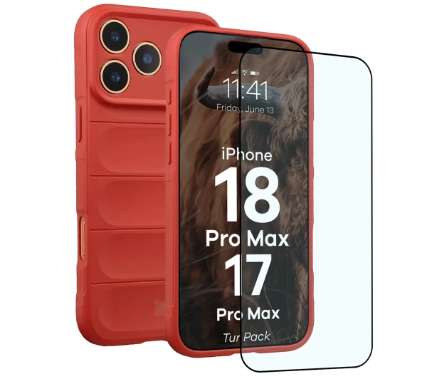 Bizon Tur Pack do iPhone 18 Pro Max / 17 Pro Max Czerwony