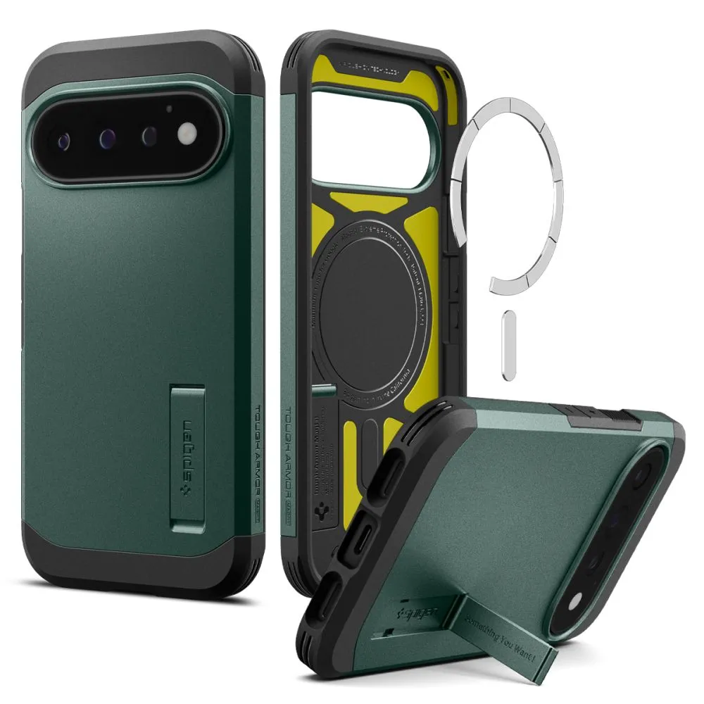 Etui Spigen Tough Armor Magsafe do Google Pixel 11 Pro Zielony
