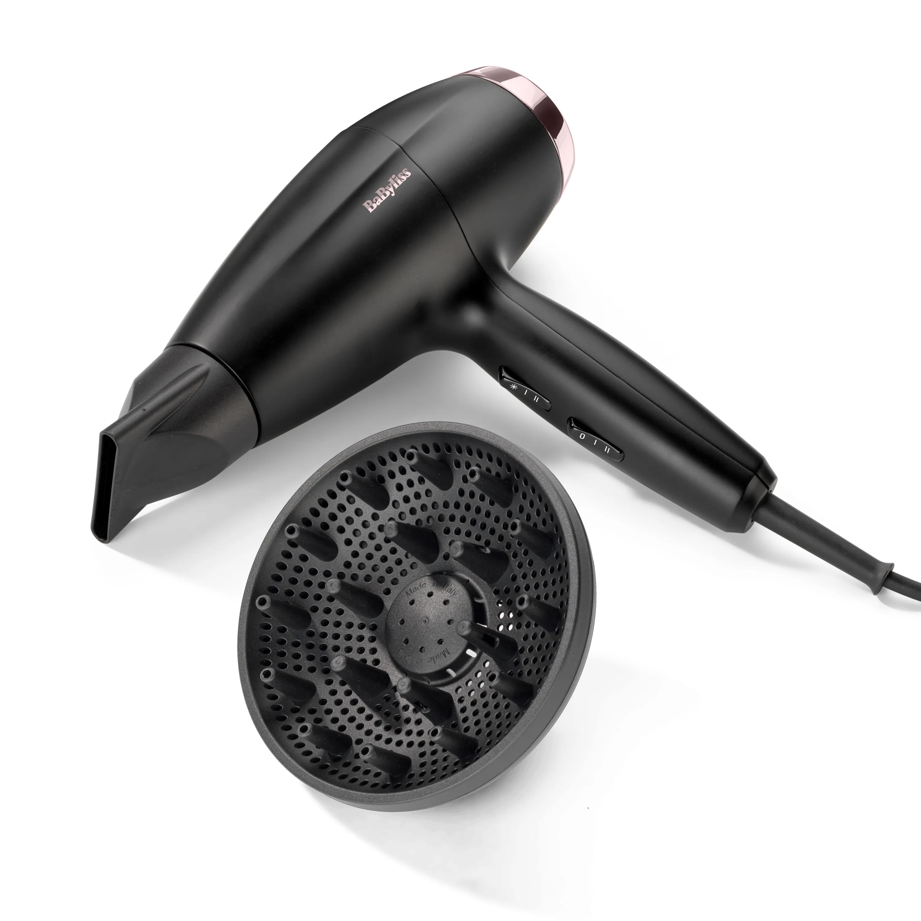 Suszarka do włosów BaByliss 6153DE 2000W Jonizacja Dyfuzor Zimny nawiew 2000W 2 prędkości 3 temperatury