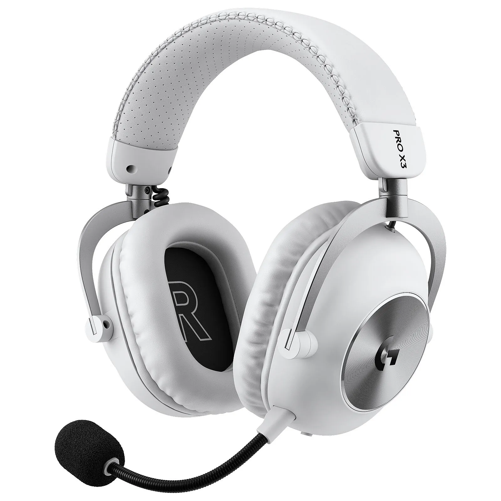 Słuchawki bezprzewodowe z mikrofonem Logitech G Pro X3 Lightspeed Nauszne Biały