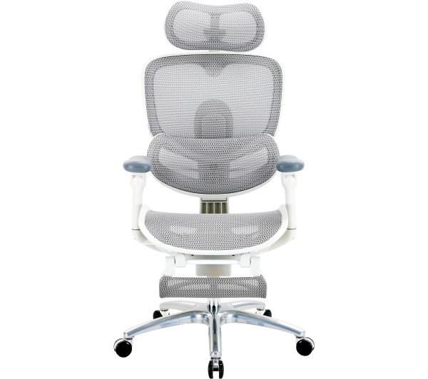 Sihoo C300 LITE V2 White z podnóżkiem Biurowy Do 150kg Tkanina Biały