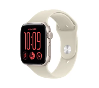 Apple Watch SE 3gen GPS koperta 44mm z aluminium Księżycowa poświata pasek sportowy piaskowy S/M 2026