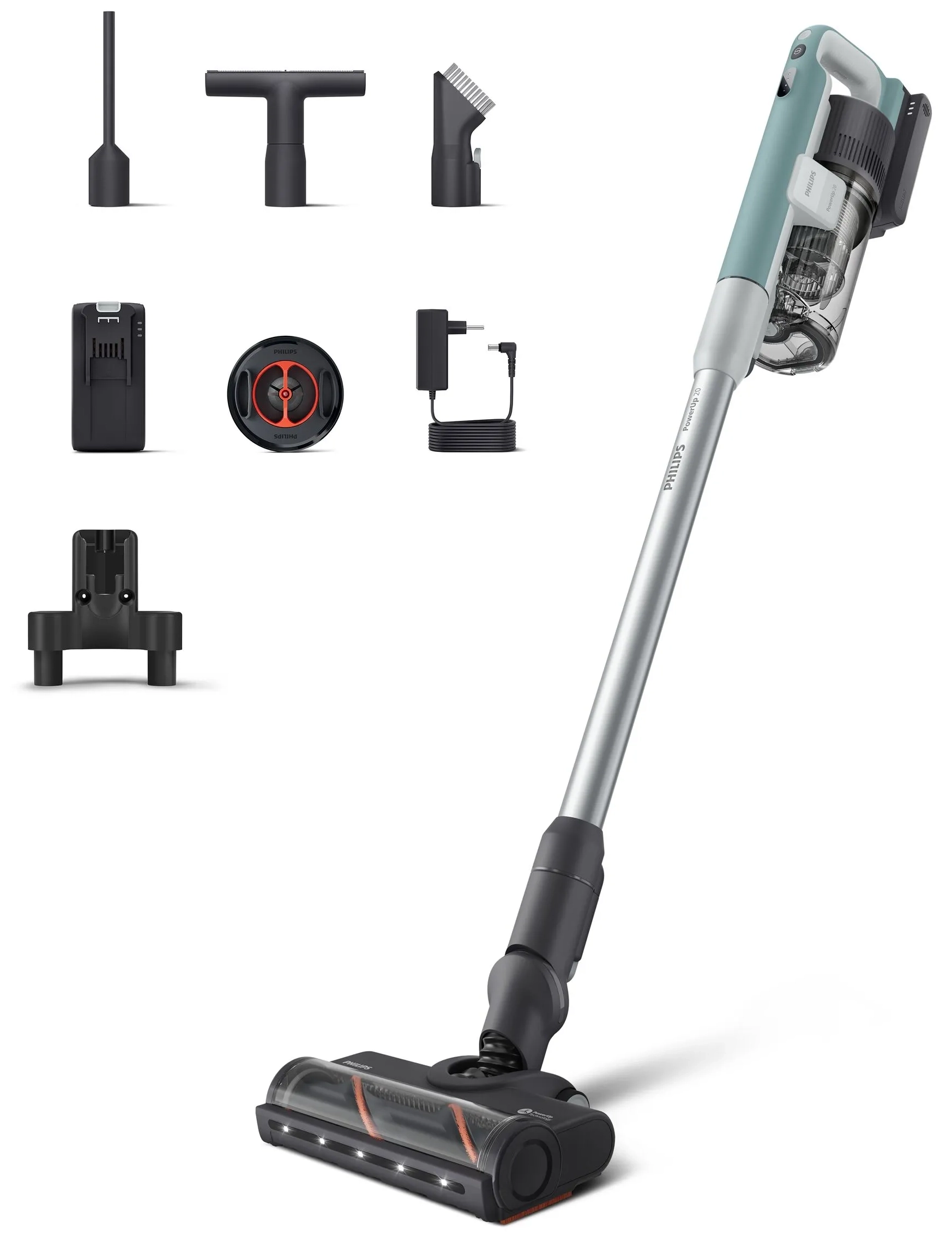 Odkurzacz bezprzewodowy Philips PowerUp XC2233/10 50min Wymienny akumulator
