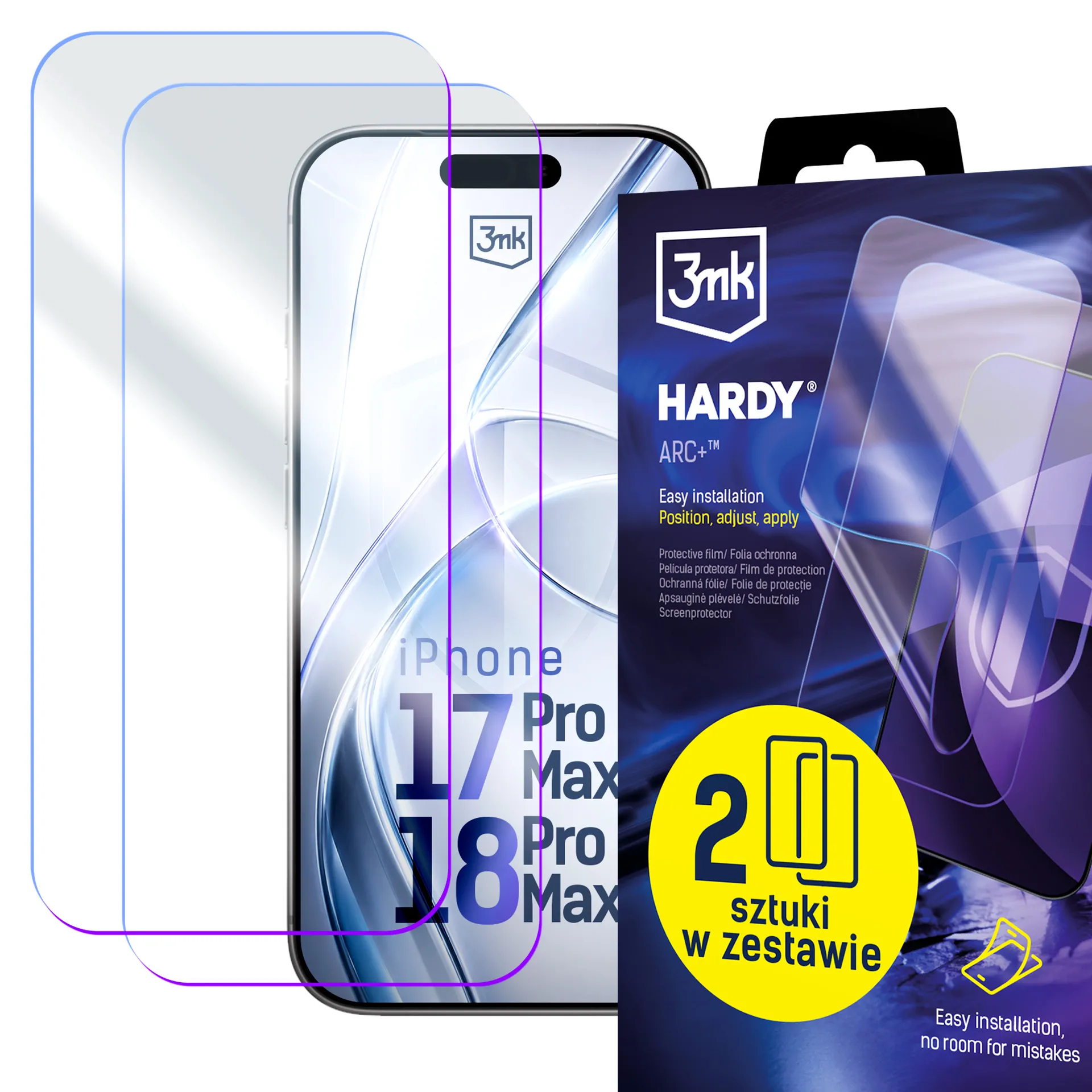 Folia ochronna 3mk Hardy ARC+ 4 layers do iPhone 18 Pro Max / 17 Pro Max
