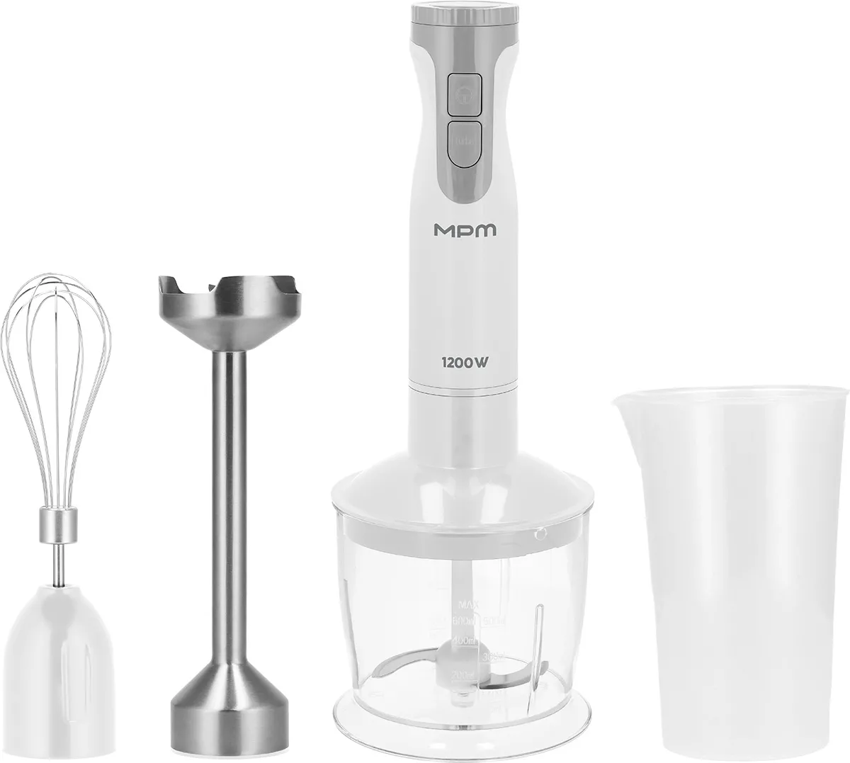 Blender MPM MBL-45 1200W Rozdrabniacz Końcówka do ubijania