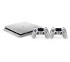 Konsola Sony PlayStation 4 Slim 500GB (srebrny) + FIFA 17 + 2 pady