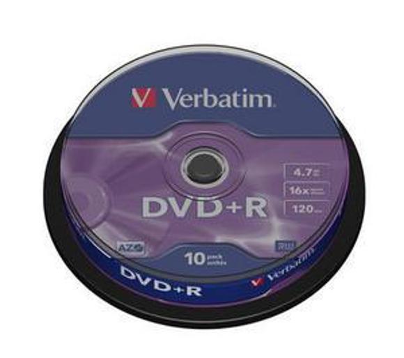 płyta Verbatim DVD+R Matt Silver Cake Box 10 szt.