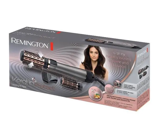 Remington Keratin Protect AS8810 1000W Obrotowa Zimny nawiew Średnica szczotki 40mm 50mm 2 poziomy temperatury - ⚡ EURO HIT CENOWY! ⚡