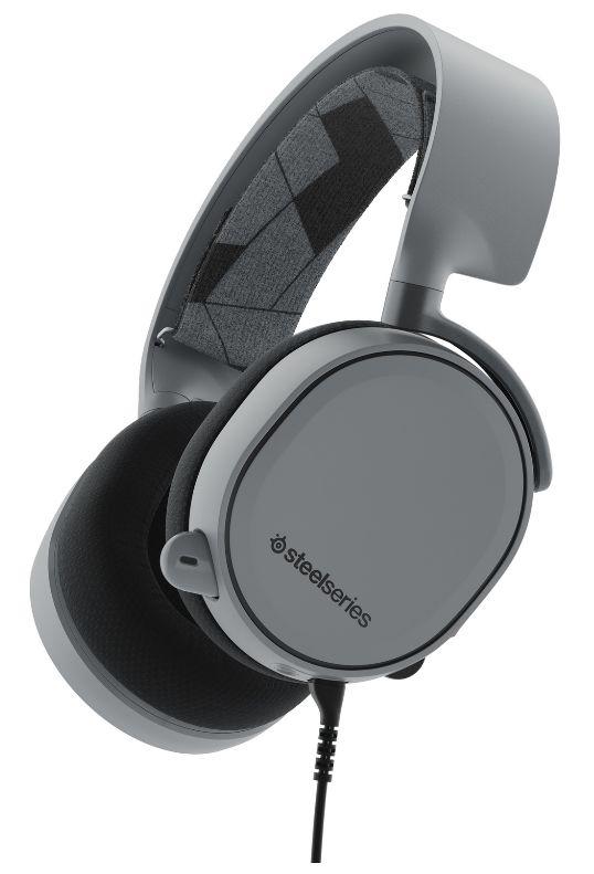 Słuchawki przewodowe z mikrofonem SteelSeries Arctis 3 - szary