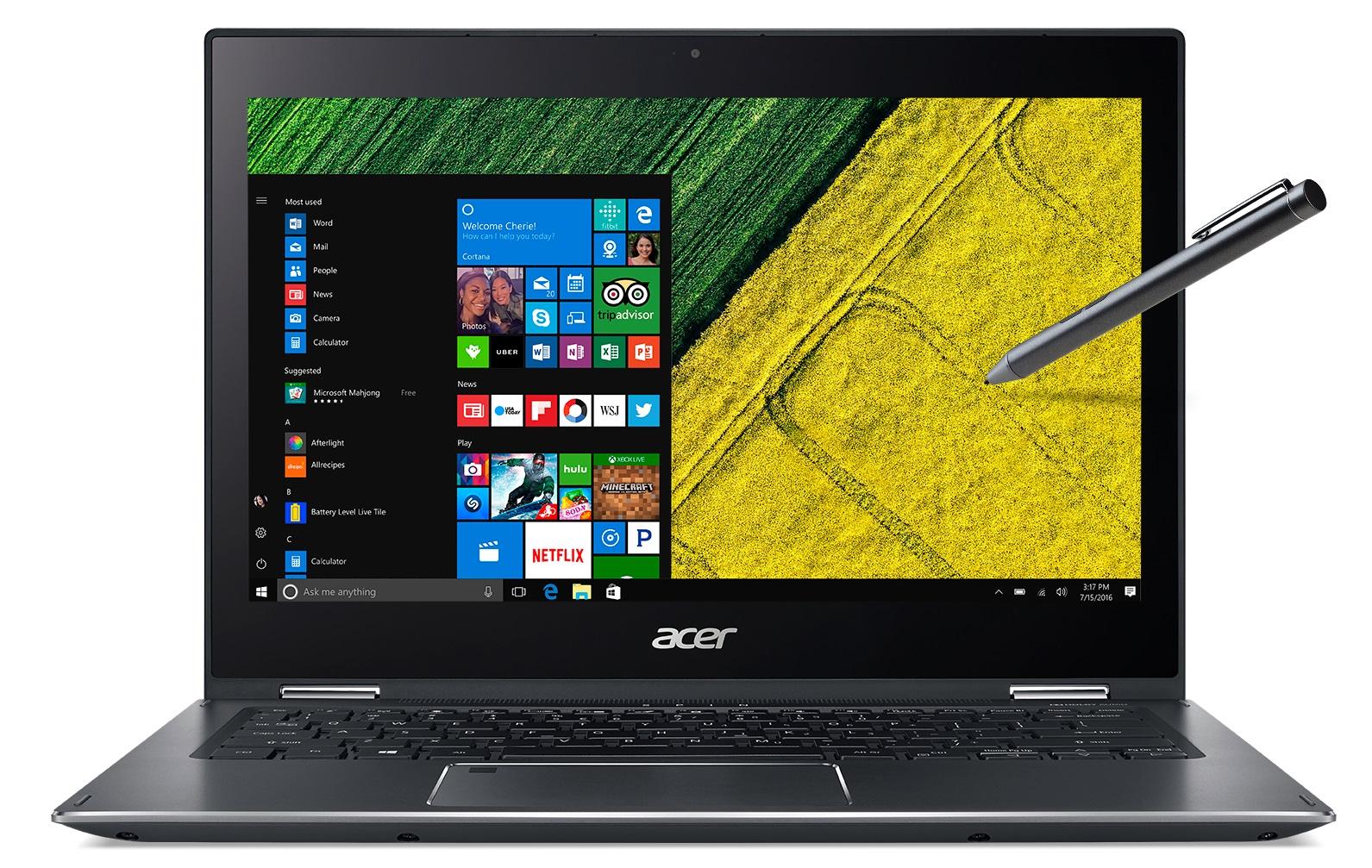 Acer Spin 5 13,3" Intel® Core™ i5-8250U 8GB RAM  256GB Dysk  Win10 + pióro