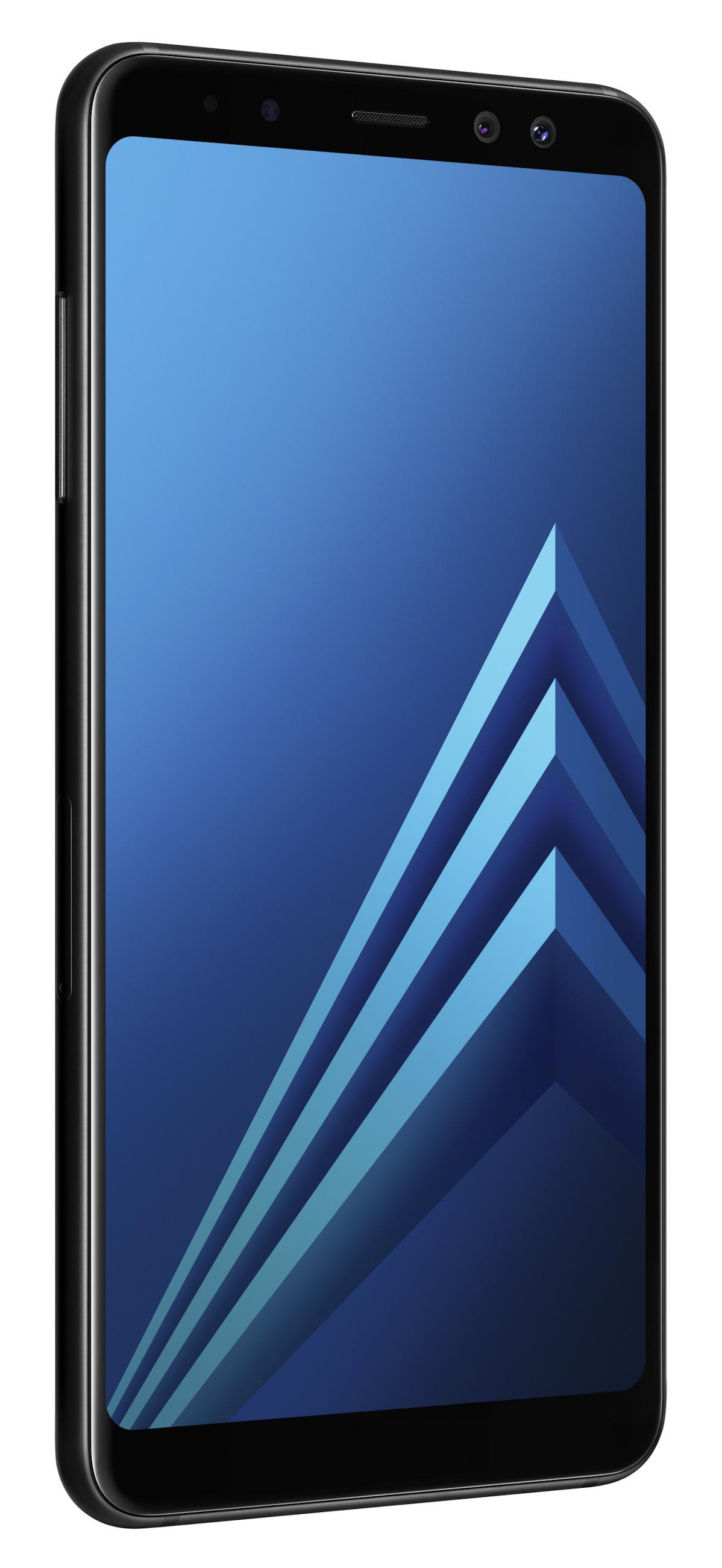 Smartfon Samsung Galaxy A8 (2018) czarny + karta pamięci microSDXC