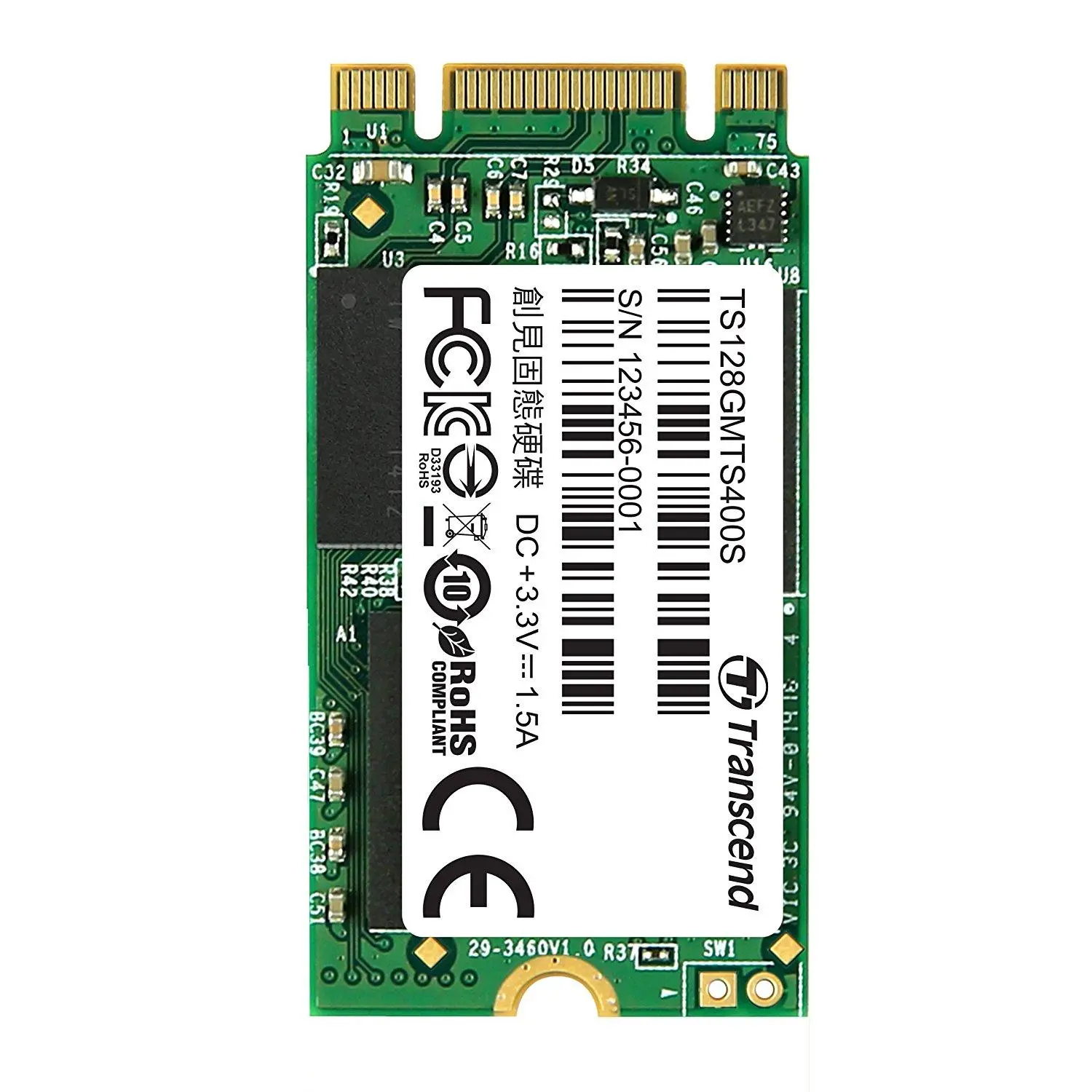 Dysk SSD Transcend MTS400 128GB M.2 SATA III