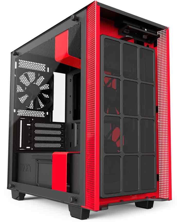 Obudowa NZXT H400i Window (czarno-czerwony)