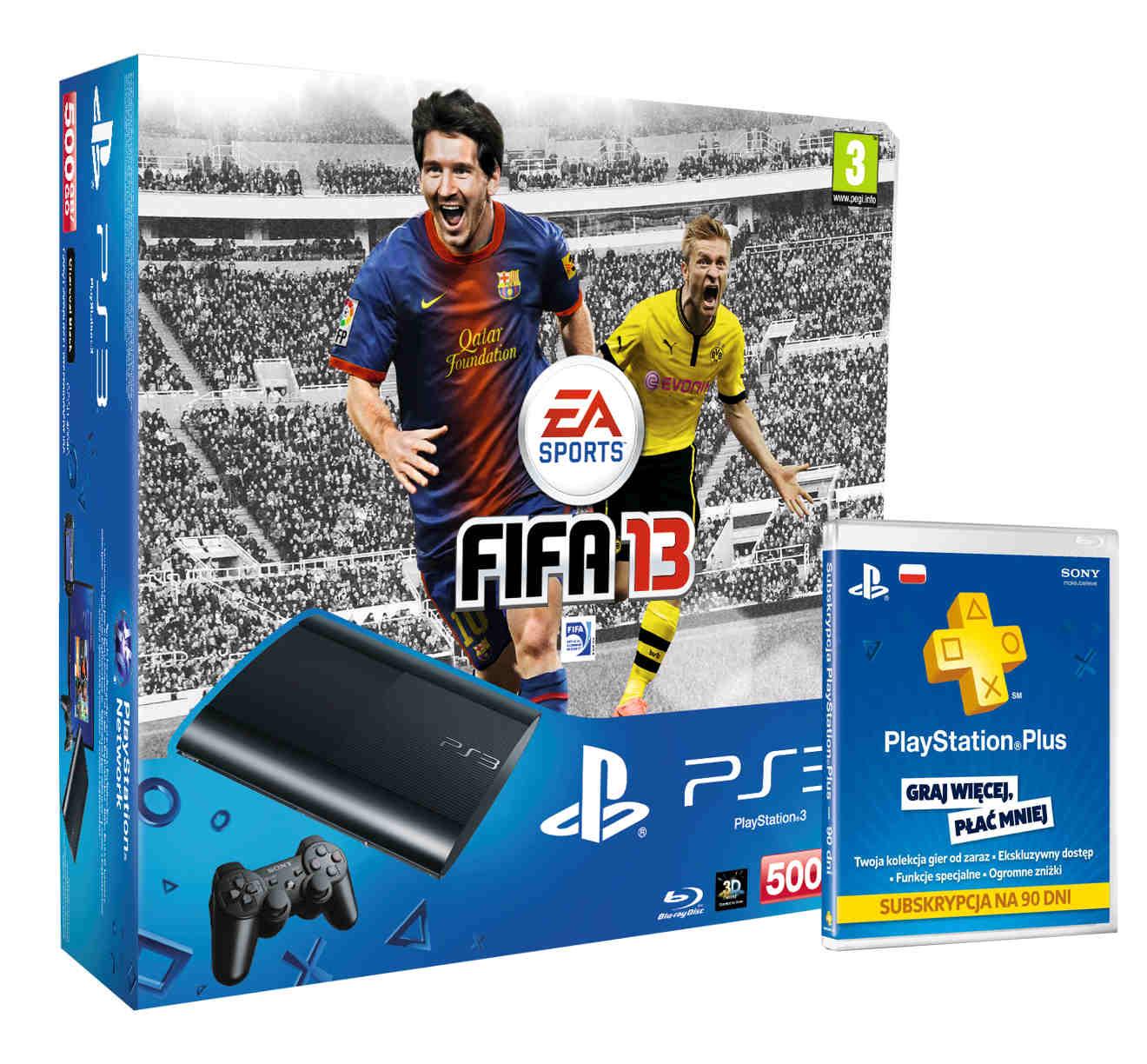 Sony PlayStation 3 Super Slim FIFA 13 + PlayStation Plus Gratis