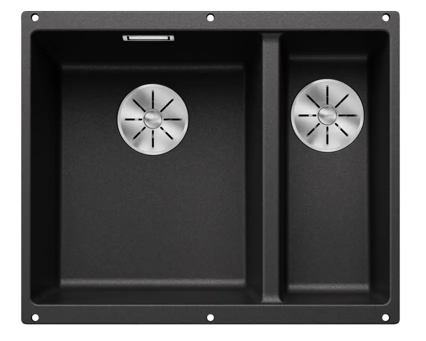 Zlewozmywak Blanco SUBLINE 340/160-U 523548 Komora z lewej strony Granitowy Antracyt