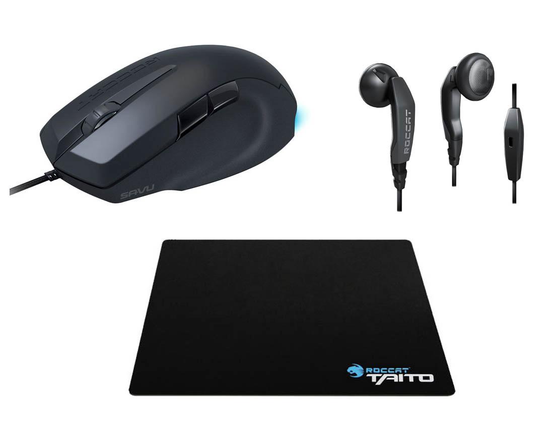 Myszka Roccat Power Pack Starter (mysz Savu + podkładka + słuchawki)