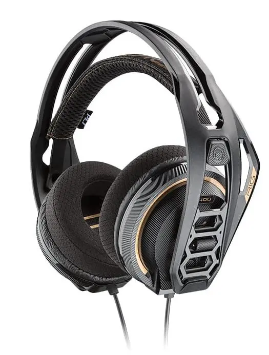 Słuchawki przewodowe z mikrofonem Plantronics RIG 400 Nauszne Czarny