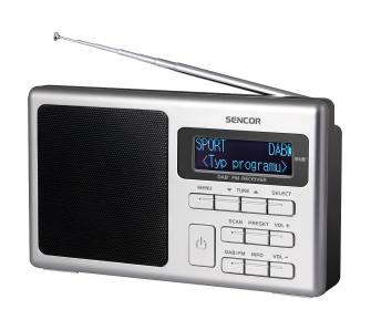 Radioodbiornik Sencor SRD 6400 DAB+ Radio FM DAB+ Srebrny
