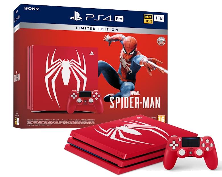 Konsola  Pro Sony PlayStation 4 Pro 1TB - Edycja Limitowana Marvel’s Spider-Man