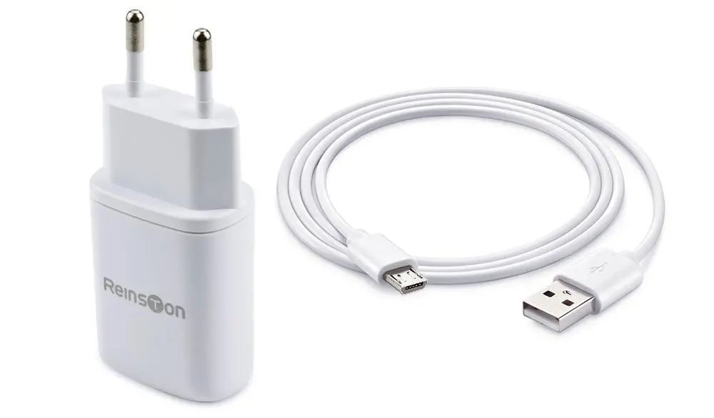 Ładowarka sieciowa Reinston ELSI003 + kabel Micro USB