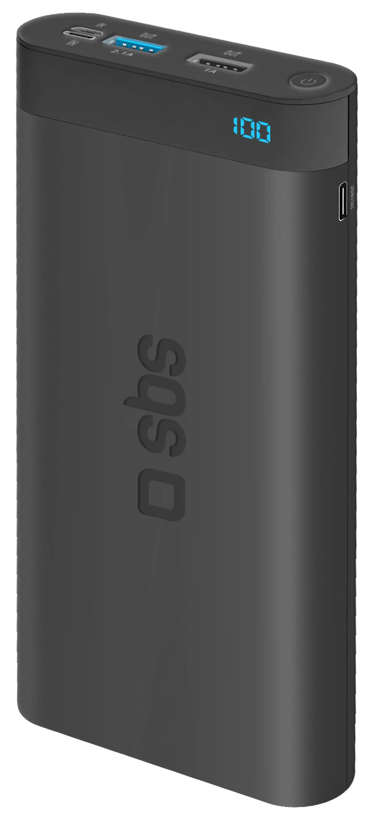 Powerbank SBS TTBB160002UFLCDK 16000mAh LCD USB-C Lightning Czarny
