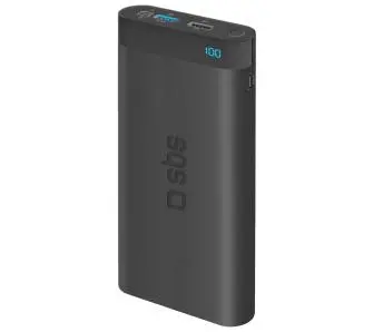 Powerbank SBS TTBB160002UFLCDK 16000mAh LCD USB-C Lightning Czarny