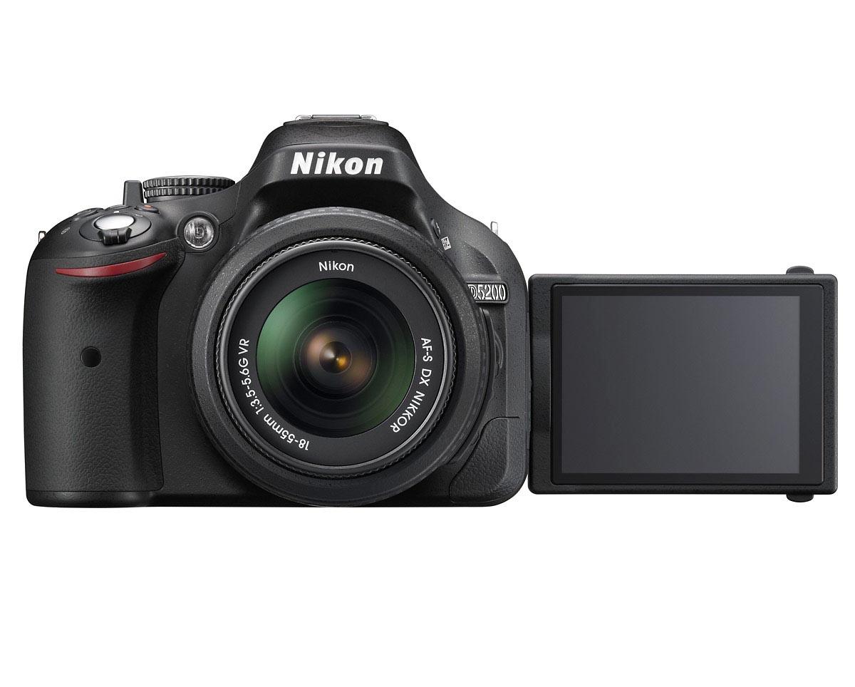 Lustrzanka Nikon D5200 + 18-55 mm VR (czarny) - Opinie, Cena