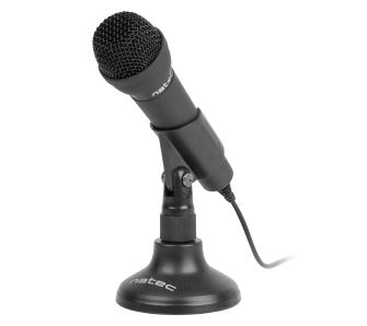 Mikrofon Natec ADDER Przewodowy Dynamiczny Czarny