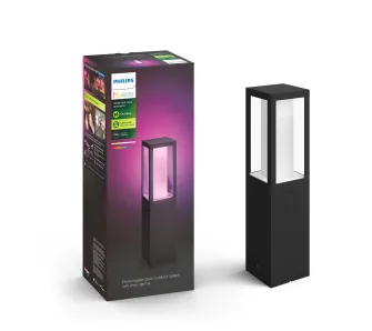 Zewnętrzna latarnia Philips Impress Hue Outdoor Pedestal Light Black 17434/30/P7