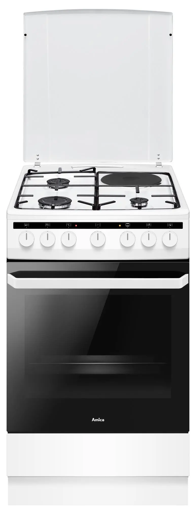 Kuchnia gazowo-elektryczna Amica 58ME4.38HZpMs(W) Termoobieg