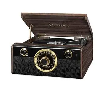 Gramofon Victrola VTA-240-MA Półautomatyczny Napęd paskowy Przedwzmacniacz Bluetooth Brązowy