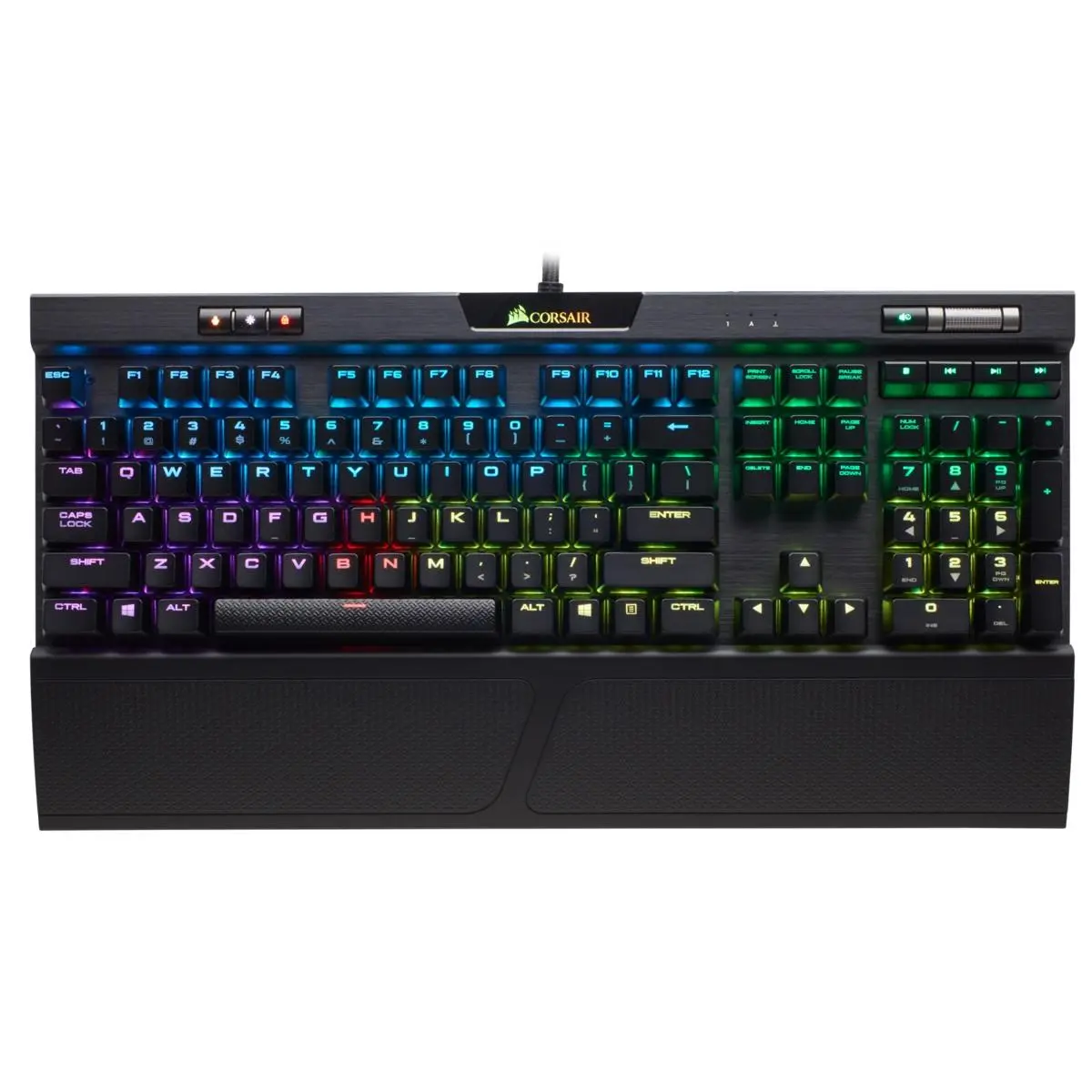 Klawiatura mechaniczna Corsair K70 RGB MK.2 Cherry MX Silent Czarny