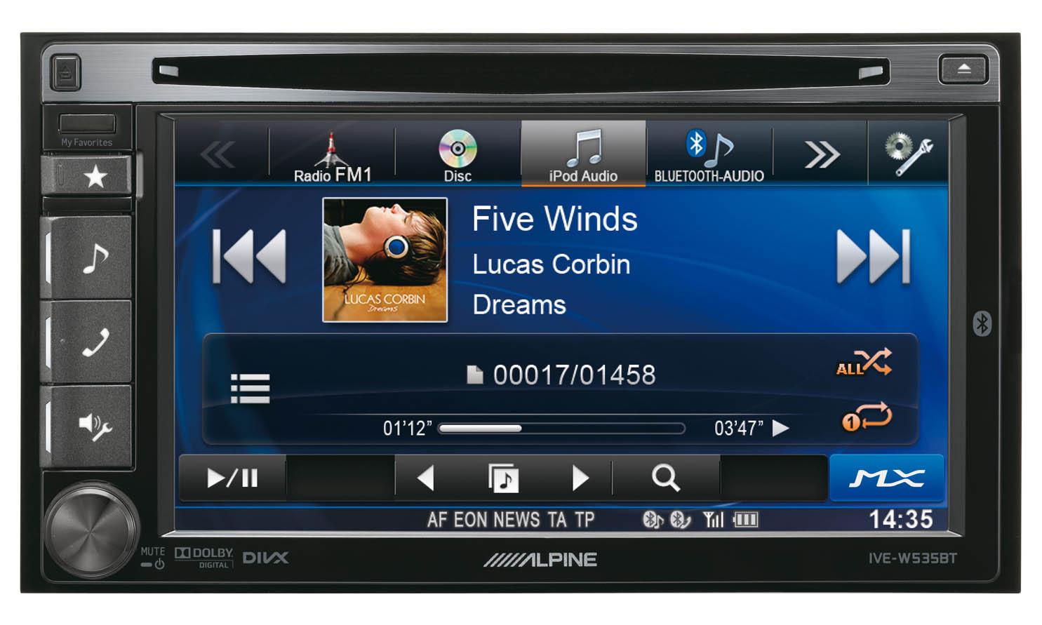 Radioodtwarzacz samochodowy Alpine IVE-W535BT