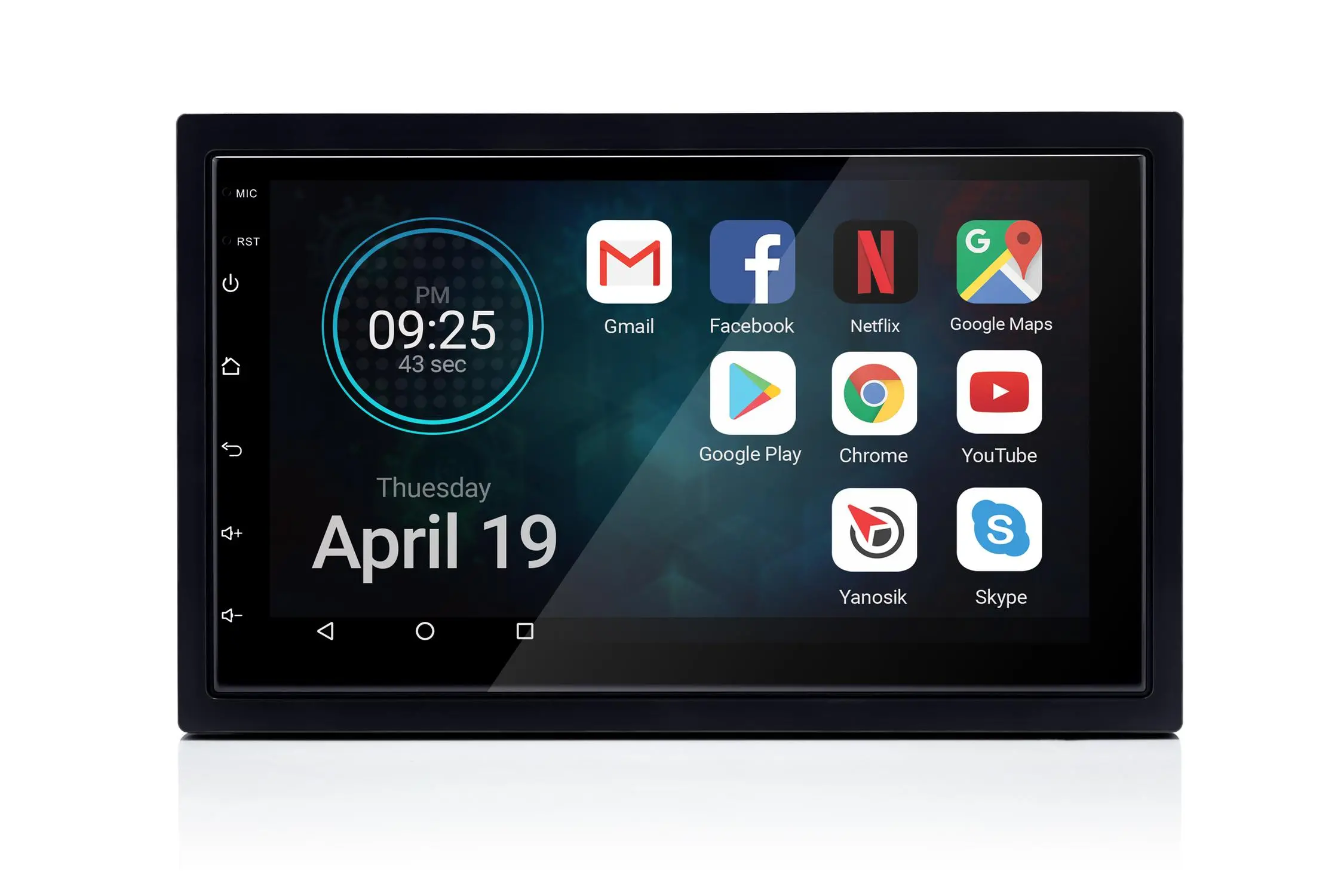 Radioodtwarzacz samochodowy Vordon AC-8201A Yellowstone z USB 7" 4x60W Bluetooth