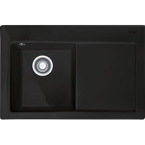 Zlewozmywak Franke Mythos MTK 611-78 (czarny mat) komora z lewej strony