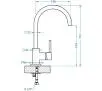 Bateria Alveus Lago 1088773 Chrom Mosiądz