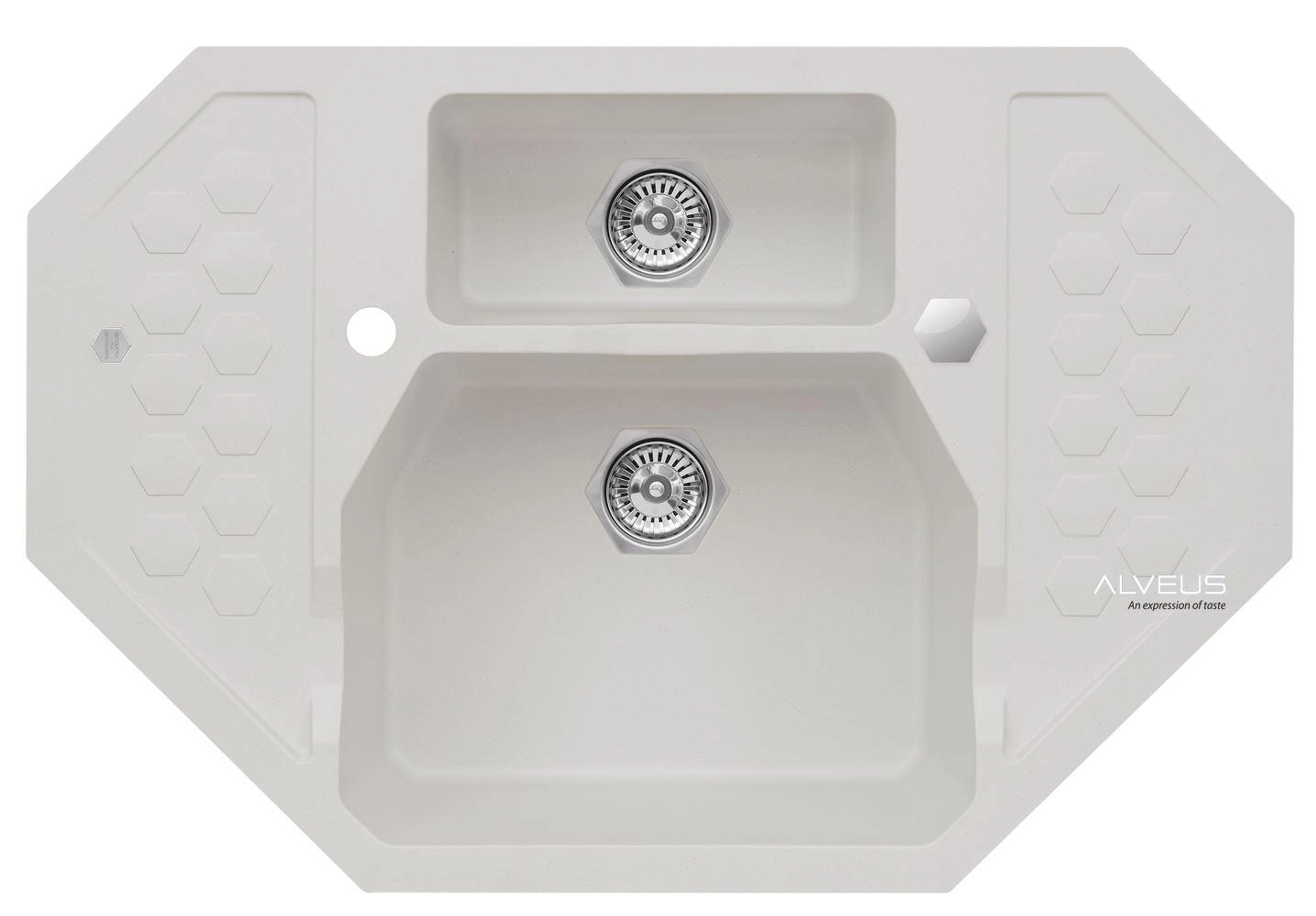 Zlewozmywak Alveus Sensual 60 4306011 Granitowy Biały