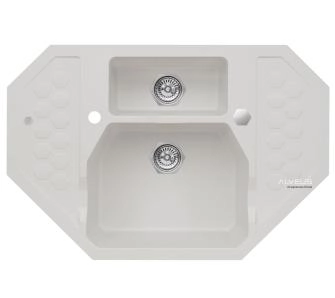 Zlewozmywak Alveus Sensual 60 4306011 Granitowy Biały