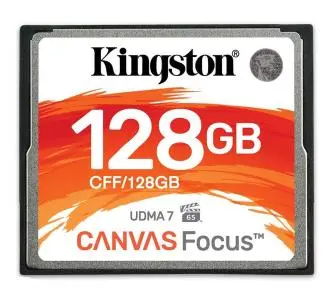 Karta pamięci Kingston CompactFlash Focus 128GB 150R/130W