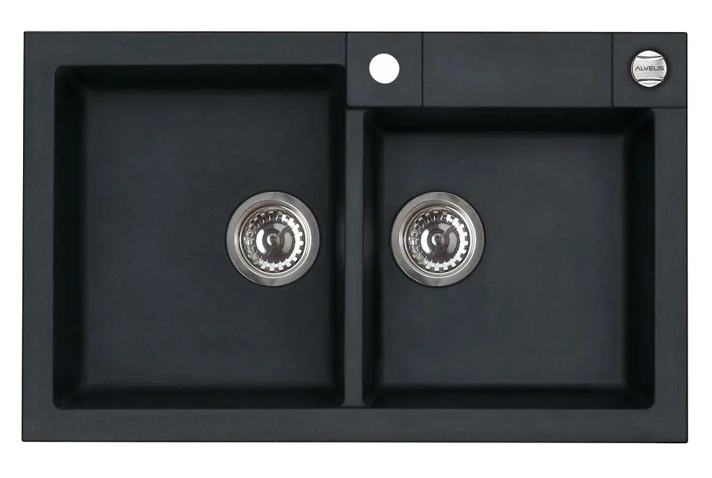 Zlewozmywak Alveus Rock 90 1219091 Granitowy Czarny