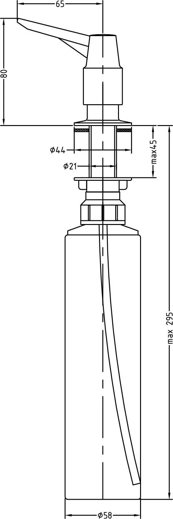 фото Дозатор для кухонної мийки Alveus 1016099